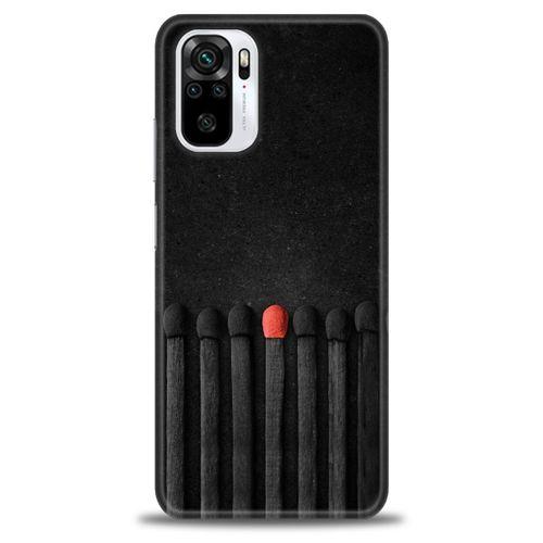 Xiaomi Redmi Note 10 Kılıf HD Baskılı Kılıf - Kibrit Çöpleri + Tam Ekran Koruyucu