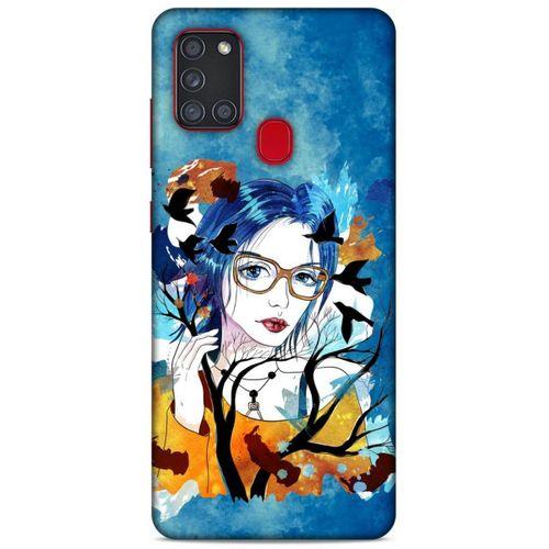 Lopard Samsung Galaxy A21s Uyumlu Kılıf Sürreal Yüzler ♀ (27) Tasarımlı Kılıf Baskılı