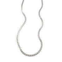 Ezme Zincir Sonsuzluk Kolye - Gümüş