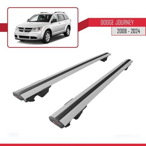 Dodge Journey 2008 ve Sonrası ile uyumlu HOOK Model Anahtar Kilitli Ara Atkı Tavan Barı GRİ