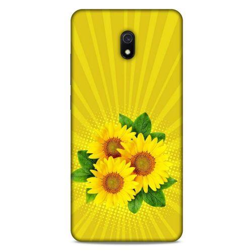 Lopard Xiaomi Redmi 8A Uyumlu Kılıf Bahar (16) Kalın Kılıf Ayçiçek