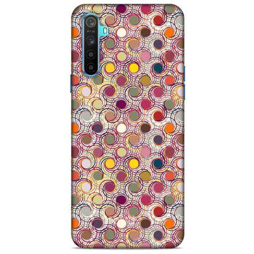 Oppo Realme 6i Kılıf Pastel Renkler (36) Glitter Kılıf Sarı Pembe