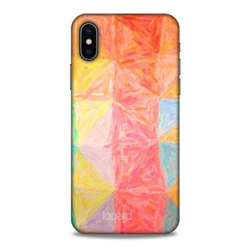 Apple Iphone X Kılıf Pastel Renkler (26) Tpu Silikon Kılıf Sarı Kırmızı