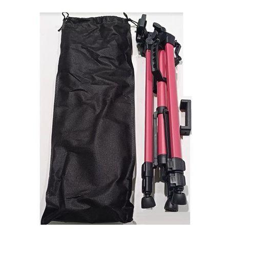 Zhltools 140Cm Aliminyum Hafif Gövdeli Su Terazili Tripod Pembe
