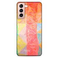 Lopard Samsung Galaxy S21 Uyumlu Kılıf Pastel Renkler (26) Tpu Silikon Kılıf