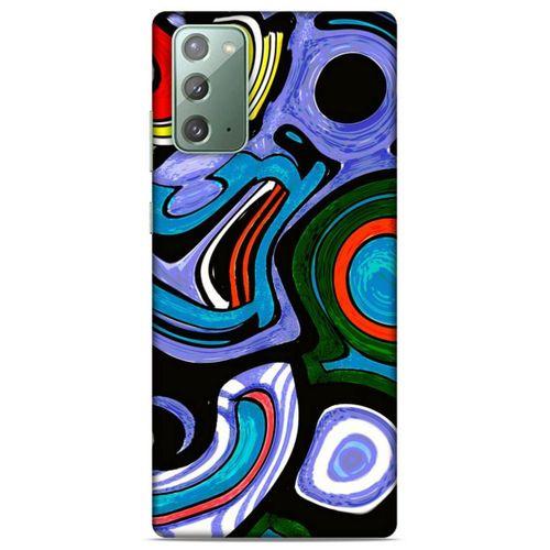 Lopard Samsung Galaxy Note 20 Uyumlu Kılıf Soyut Sanat (25) Baskılı Antişok Kapak