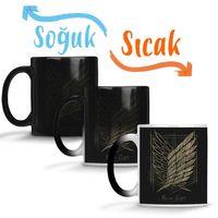 Attack On Titan Recon Corps Sihirli Kupa Bardak Porselen