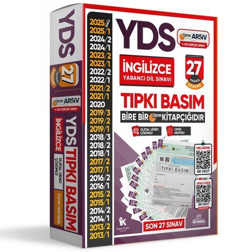 2025 YDS İngilizce ÖSYM Tıpkı Basım Çıkmış Soru Deneme Paketi 27li Dijital Çözümlü Fasikül SETİ