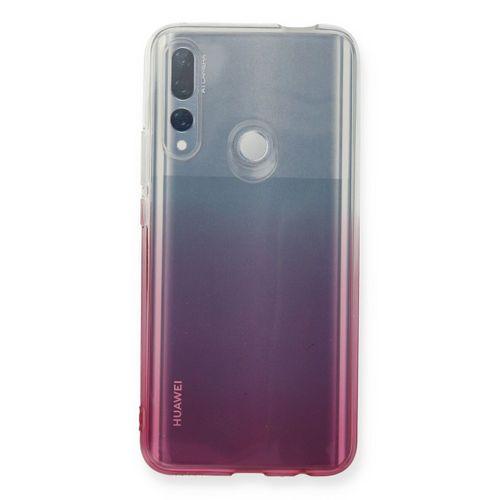 Newface Huawei Y9 Prime 2019 Kılıf Lüx Çift Renkli Silikon - Pembe