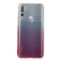 Newface Huawei Y9 Prime 2019 Kılıf Lüx Çift Renkli Silikon - Pembe