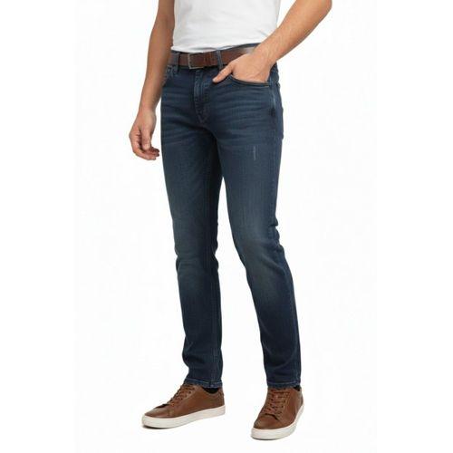 Erkek Silim Fit Jeans Tırnak Eskitme Model Pantolon 311 BGL-ST04975