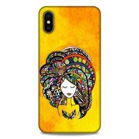 Lopard Apple iPhone XS Max Uyumlu Kılıf Sürreal Yüzler ♀ (34) Slim Armor Kılıf Desenli