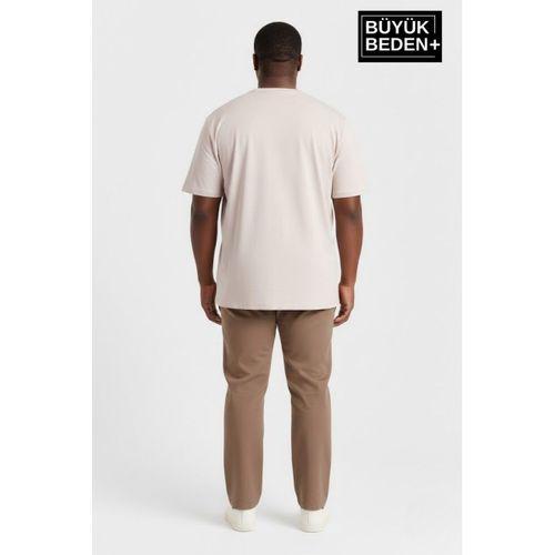 Erkek Büyük Beden Capri Island Baskılı 3xl-6xl Bisiklet Yaka Tshırt SPR26BTS510-14