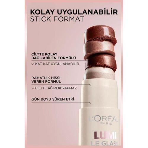 L'Oréal Paris Lumi Glass Islak Bitişli Stick Aydınlatıcı - 620 Glassy Pink Ballet