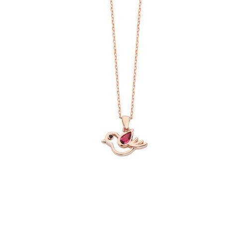 Minik Güvercin Gümüş Kolye  GMS1492