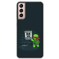 Galaxy S21 Kılıf HD Desen Baskılı Arka Kapak - Kaplumbağa Avcısı + Kırılmaz Cam