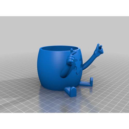 Mini Kalp Mutlu Saksı 3D Baskı (Bu ürün Sadece Plastik parçadır - Almadan Önce Soru Sorabilirsiniz)