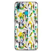 Huawei Y7 2019 Kılıf Desenli Özel Seri Tüyler (5) Koruma Kabı