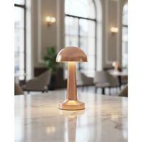 Şarjlı Led Masa Lambası 3 Kademe Dokunmatik Bronz Modern Tasarım