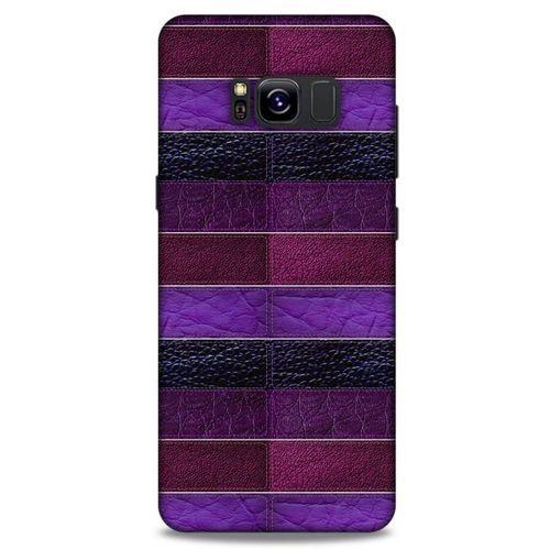 Samsung Galaxy S8 Kılıf Patchwork (14) Lansman Kılıf Mor Bordo
