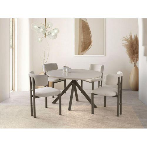 Nova T Yuvarlak Açılır Mutfak Masa Sandalye Takımı 70x120cm