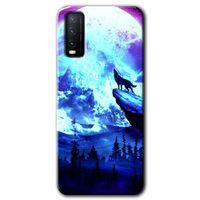 Vivo Y20 Kılıf HD Desen Baskılı Arka Kapak - Mega Kurt + Kırılmaz Cam