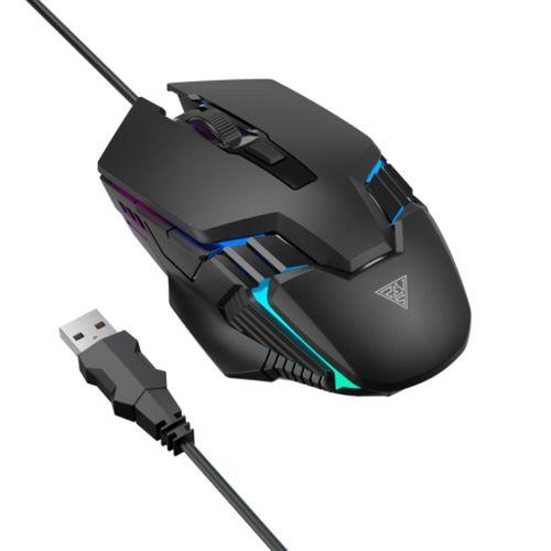 GAMDIAS AURA GS4, Çok Renkli Aydınlatma,  USB Kablolu, 6 Tuşlu, Gaming Mouse, 3600DPI, Siyah