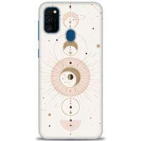 Samsung Galaxy M30S Kılıf HD Baskılı Kılıf - Evren + Tam Ekran Koruyucu