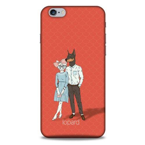 Apple Iphone 6S Plus Kılıf FunnyMaX (15) Antişok Kılıf Kırmızı Kedi Köpek