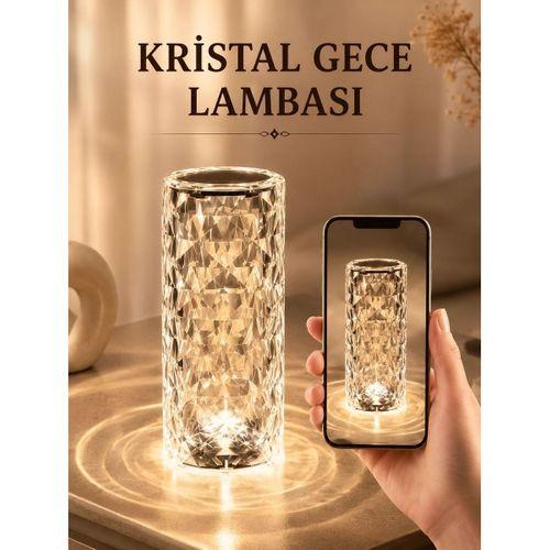 Kristal Dokunmatik Ve Kumandalı Masa Ve Gece Lambası