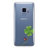 Samsung Galaxy S9 Kılıf UğurBöceği Yonca Arka Kapak Koruma Desenli Full Koruyucu
