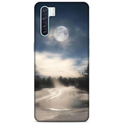 Lopard Oppo A91 Uyumlu Kılıf Gece'S (27) Tasarımlı Kılıf Dolunay