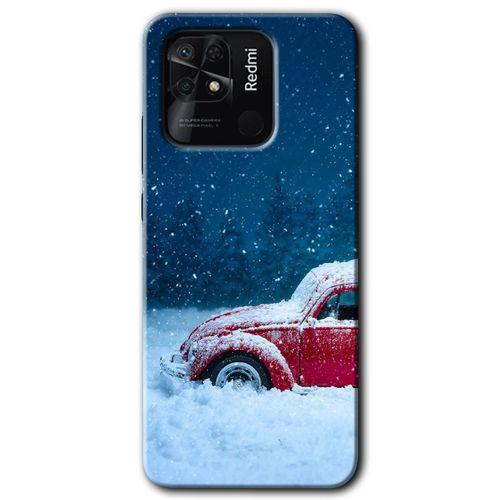 Redmi 10C Kılıf HD Desen Baskılı Arka Kapak - Karlı Vosvos