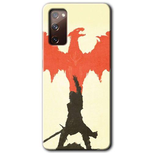 Samsung Galaxy S20 FE Kılıf Baskılı Kapak - Dragon Hunter 1 + 5D Tam Kaplayan Cam