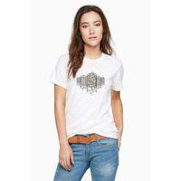 Dot Building Baskılı Beyaz Kadın Tshirt