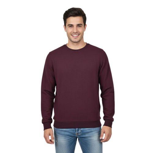 Erkek Sıfır Yaka Petek Doku Regular Fit Sweatshirt BGL-ST04950