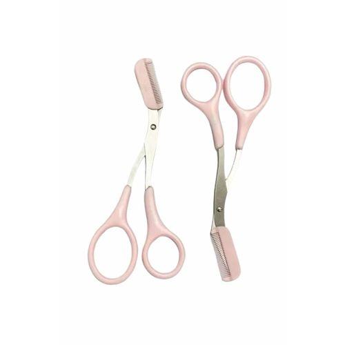 Kavisli Kaş Düzeltici Seti Kaş Makası Ve Kaş Usturası Paslanmaz Çelik Bıçaklı