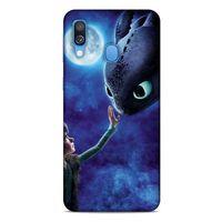 Samsung Galaxy A40 Kılıf Dragons (40) Fit Silikon Kılıf Ejderha Takım Yıldızı