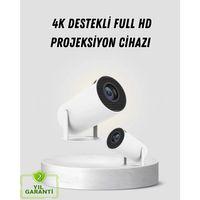Full Hd 4k Destekli Akıllı Projeksiyon – 130 İnç Ekran, Uzun Ömürlü Ampul Ve Çoklu Giriş