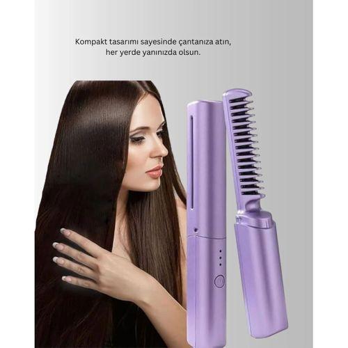 Isıtmalı Saç Düzleştirici Fırça – Kablosuz Ve Hafif Tasarım