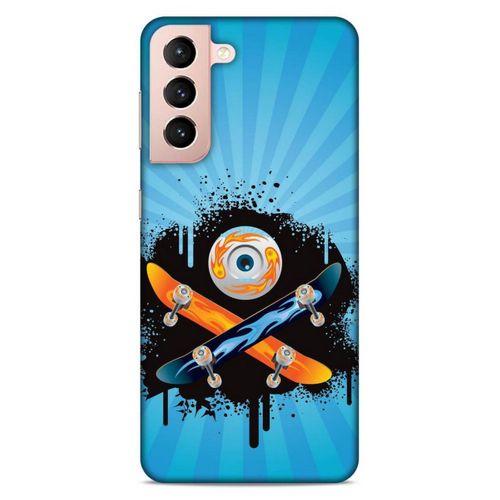 Lopard Samsung Galaxy S21 Uyumlu Kılıf Tattoo's (13) Silikon Kap Snowboard