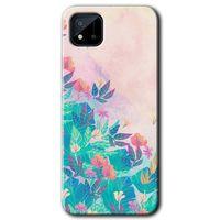 Realme C11 Kılıf Baskılı Arka Kapak - Çizim Yapraklar +Tam Ekran Koruyucu