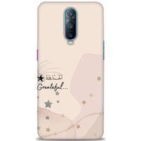 Oppo RX17 Pro Kılıf HD Baskılı Kılıf - Greateful + Tam Ekran Koruyucu