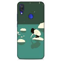 Xiaomi Redmi Note 7 Pro Kılıf Depresyon (8) Baskılı Kılıf Siyah Kahverengi