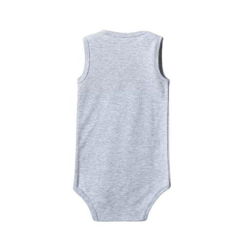 Gri Askılı Body Zıbın 2-7 YAŞ Çocuklar İçin (3 ADET) Alttan Çıtçıtlı Özel Gereksinimli