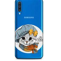 Zoologix (43) Samsung Galaxy A50 Şeffaf Kılıf Silikon Desenli