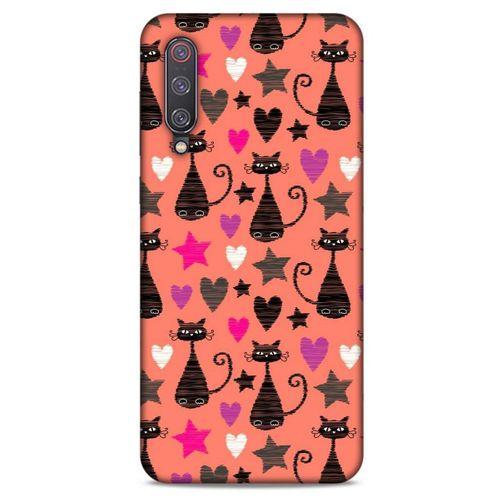 Lopard Xiaomi Mi 9 Uyumlu Kılıf Kediler (10) Full Koruma Kılıfı Kalpli Kedi