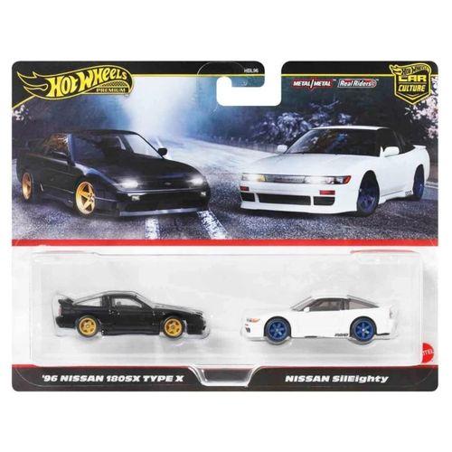 Eğitici Oyuncak :64 Hot Wheels Premium Car Culture 2'li 96 Nissan 180sx Type X Ve Nissan Sileighty