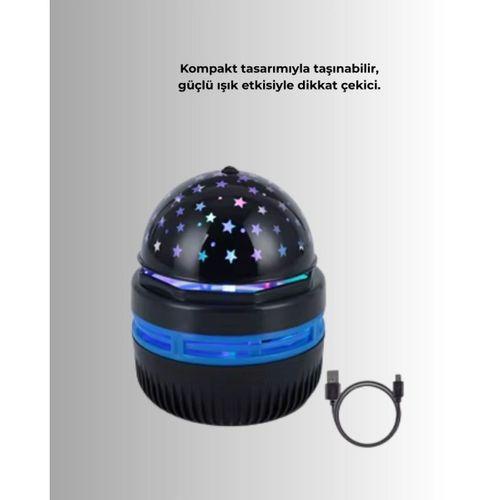 Usb’li Yıldız Projektör Lamba – Döner Galaxy Işık Şovu, Çocuk Ve Yetişkin Uyku Lambası