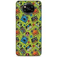 Retro (5) Desen Koruma Kabı Renkli Xiaomi Redmi Poco X3 Kılıf